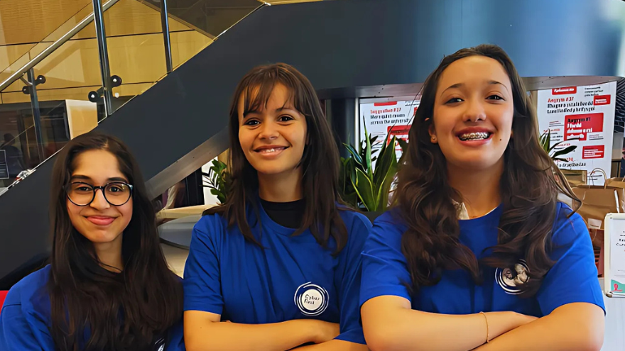 Year 10 girls take part in Empower: Girls into Cyber event at Coleg Cambria, Wrexham